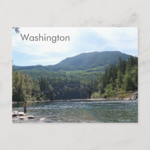 River in Washington State Postcard
