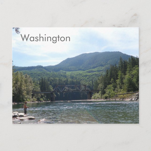 River in Washington State Postcard (Front)