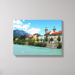 River Inn at Innsbruck Canvas Print