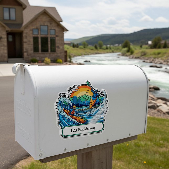 River Kayakers mailbox address sticker (Creator Uploaded)