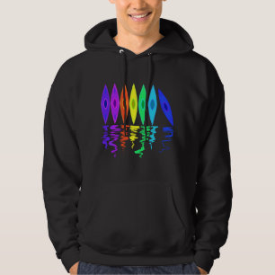 River Kayaking Gift for Lake Kayak Trip Boating Te Hoodie