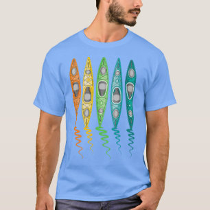 River Kayaking Lake Kayak Trip Boating Colourful K T-Shirt
