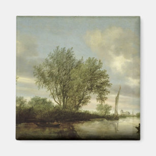 River Landscape, 1645 Magnet