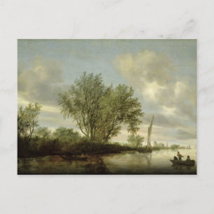 River Landscape, 1645 Postcard