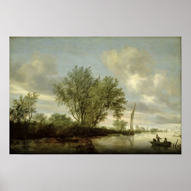 River Landscape, 1645 Poster (Front)