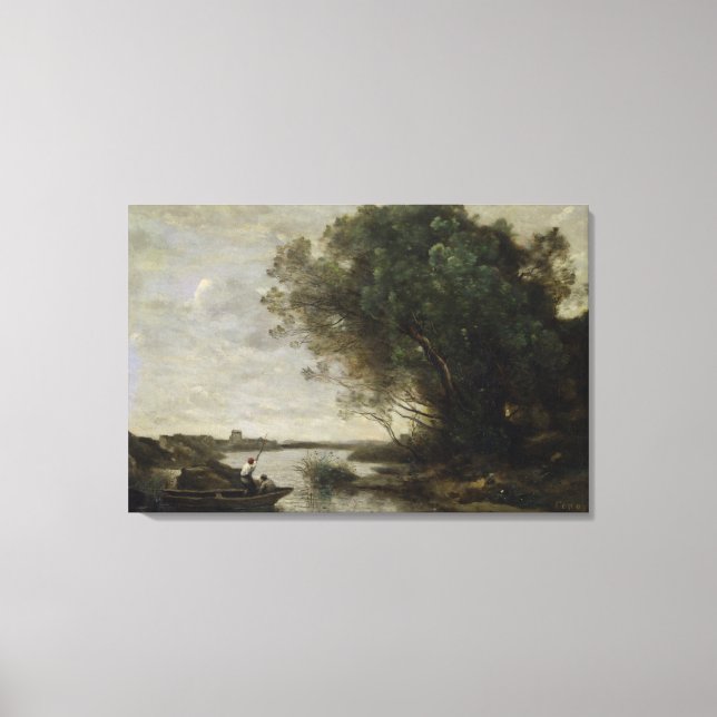 River Landscape Canvas Print (Front)