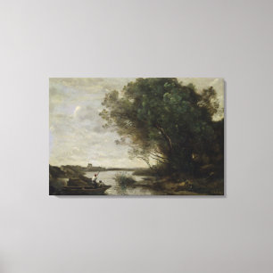 River Landscape Canvas Print