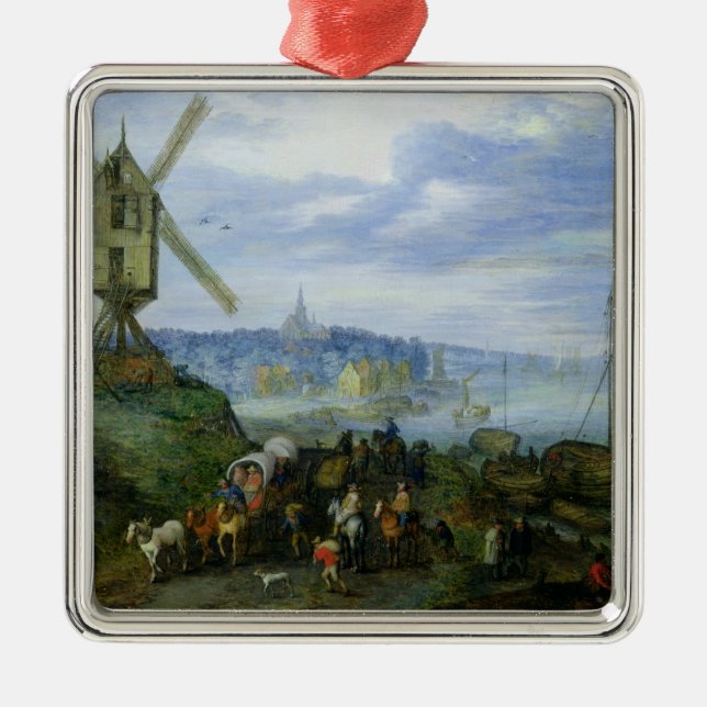 River Landscape Metal Tree Decoration (Front)