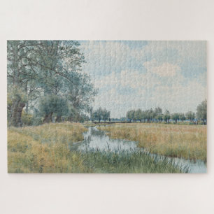 River Landscape near St. Ives, Huntingdonshire Jigsaw Puzzle