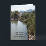 River Landscape Personalised Grandson Birthday Card<br><div class="desc">Greeting card river landscape grandson birthday card. Customise this birthday card with any text then have it printed and sent to you or instantly download it to your mobile device. Should you require any help with customising then contact us through the link on this page. Landscape photography personalised grandson birthday...</div>