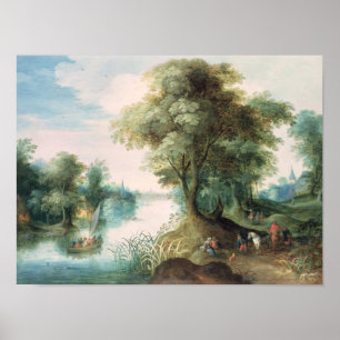 River Landscape Poster
