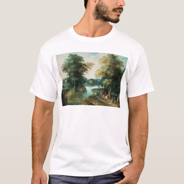 River Landscape T-Shirt (Front)