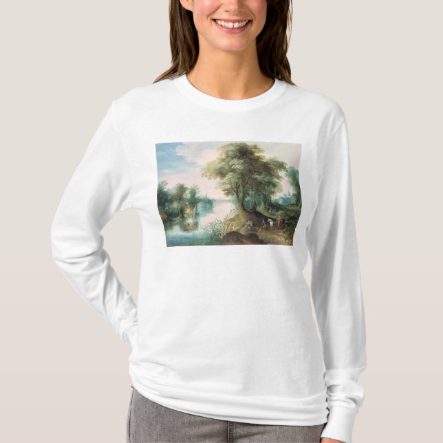 River Landscape T-Shirt (Front)