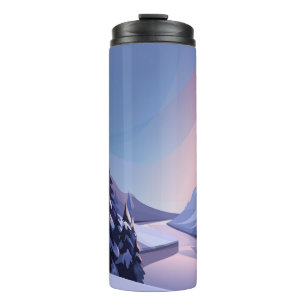 River landscape thermal tumbler