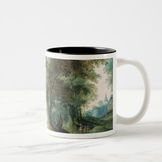 River Landscape Two-Tone Coffee Mug (Right)