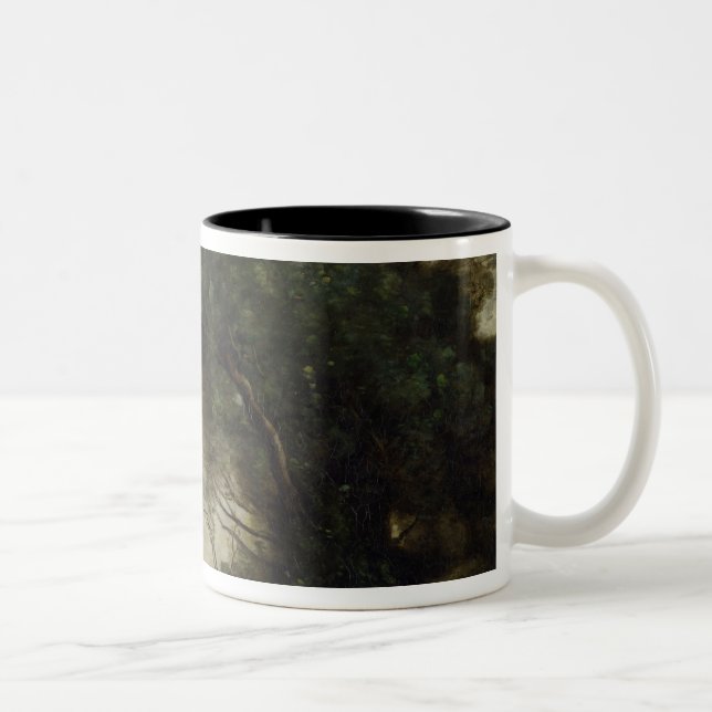 River Landscape Two-Tone Coffee Mug (Right)