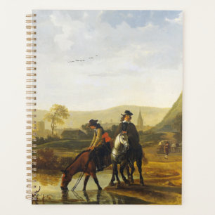 River landscape with riders Aelbert Cuyp Planner