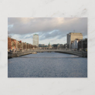 River Liffey Ireland Dublin Postcard