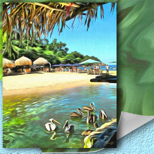 River Meets Ocean 0330 Art Print