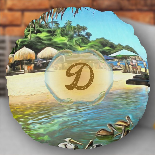 River Meets Ocean 0330 Round Cushion (Creator Uploaded)