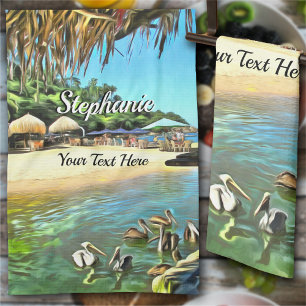 River Meets Ocean 0330 Tea Towel