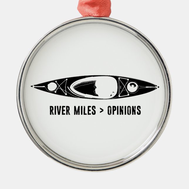 River Miles > Opinions Kayak Metal Tree Decoration (Front)