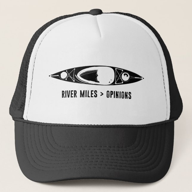 River Miles > Opinions Kayak Trucker Hat (Front)