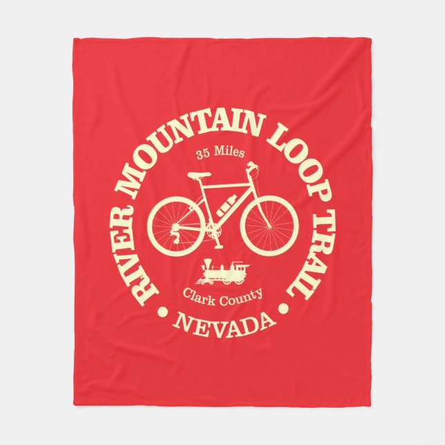 River Mountain Loop Trail (cycling) Fleece Blanket (Front)