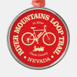 River Mountains Loop Trail (cycling) Metal Tree Decoration