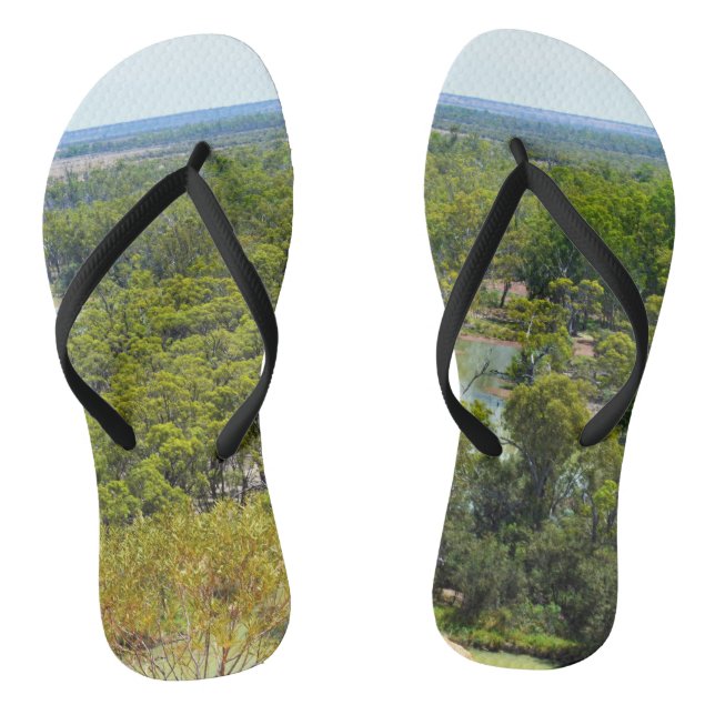 River Murray Australia High Views, Thongs (Footbed)