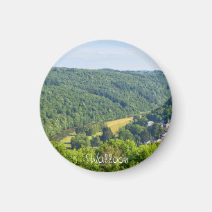 river near Kermesse Rochehaut in Walloon, Belgium Magnet