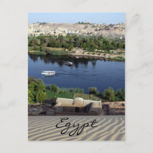 river nile egypt postcard