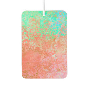River of Fire Orange Alcohol Ink Abstract Car Air Freshener