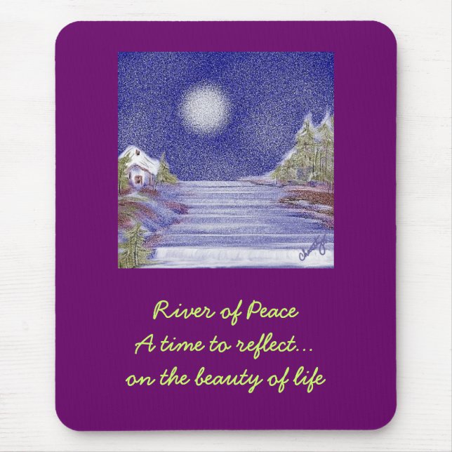 River of Peace Mouse Mat (Front)