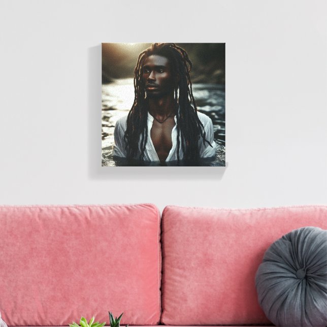 River of Solace Canvas Print (Insitu(LivingRoom))