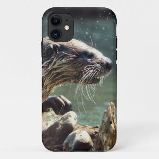 River Otter Animal-lover's Wildlife Photo iPhone 11 Case