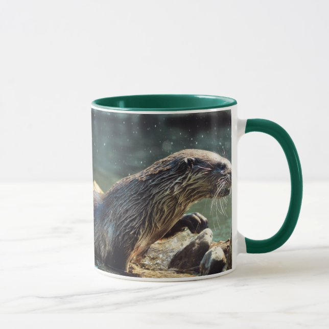 River Otter Animal-lover's Wildlife Photo Mug (Right)