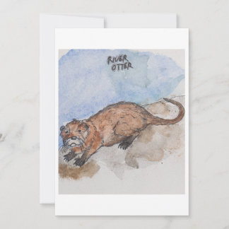 River Otter Greeting Card