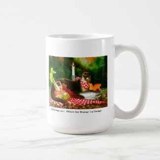 River Otter Invades Picnic Spread Coffee Mug