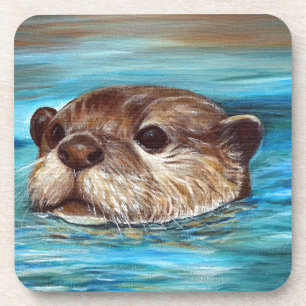 River Otter Painting Coaster