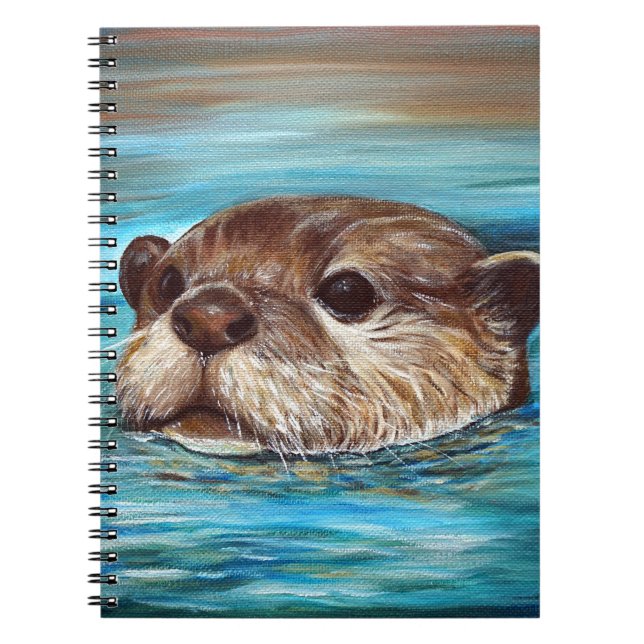 River Otter Painting Notebook (Front)