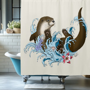River Otter Shower Curtain