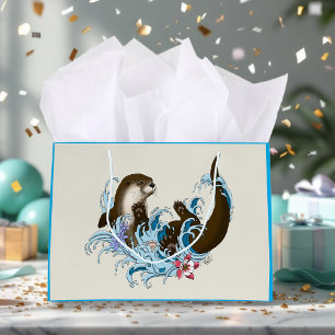 River Otter Water Cute Large Gift Bag