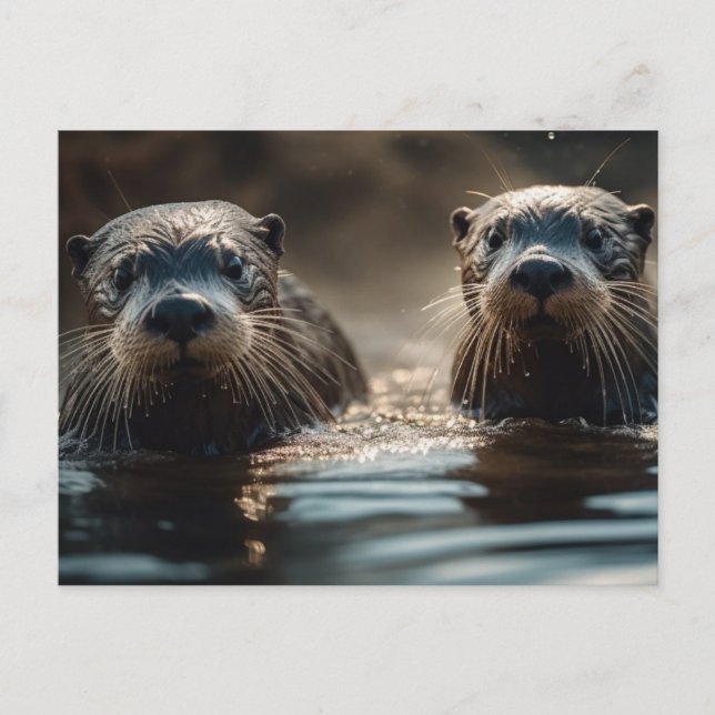 River Otters Postcard (Front)