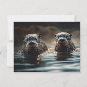 River Otters Postcard