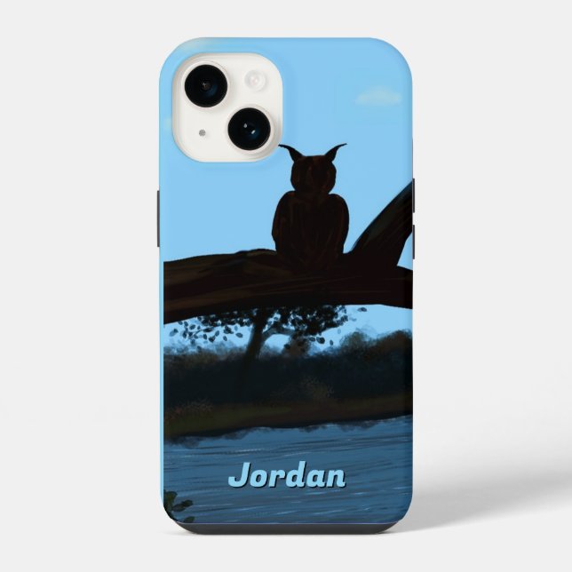 River Owl Apple phone case (Back)