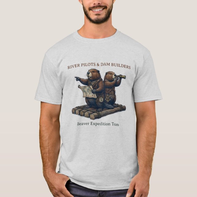 River Pilots & Dam Builders- Beaver Expedition Tee (Front)