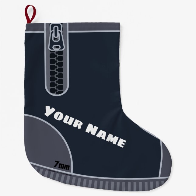 River Rafters Bootie Style Personalised Large Christmas Stocking (Front)