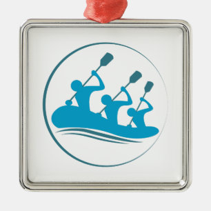 River Rafting Metal Tree Decoration