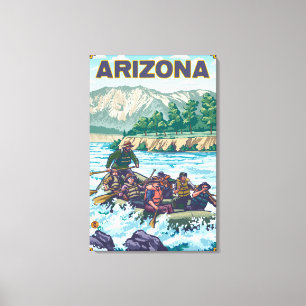 River RaftingArizona Canvas Print